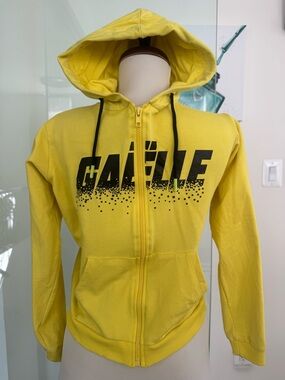 Gaelle Kids' Yellow Zip-Up Hoodie